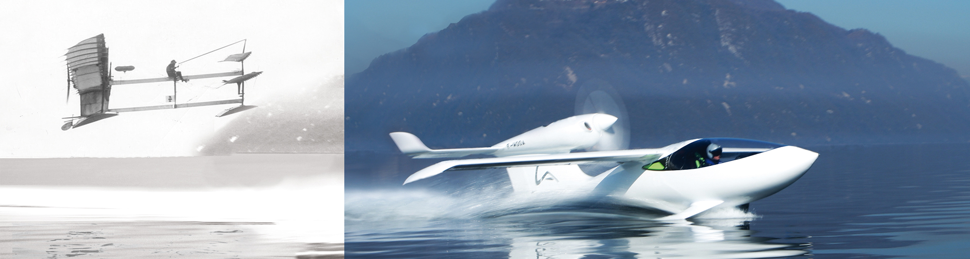 from last century seaplane to the amphibious airplane AKOYA by LISA